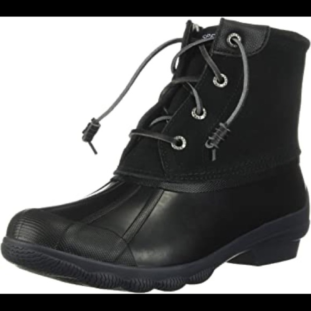 Black sperry duck boot